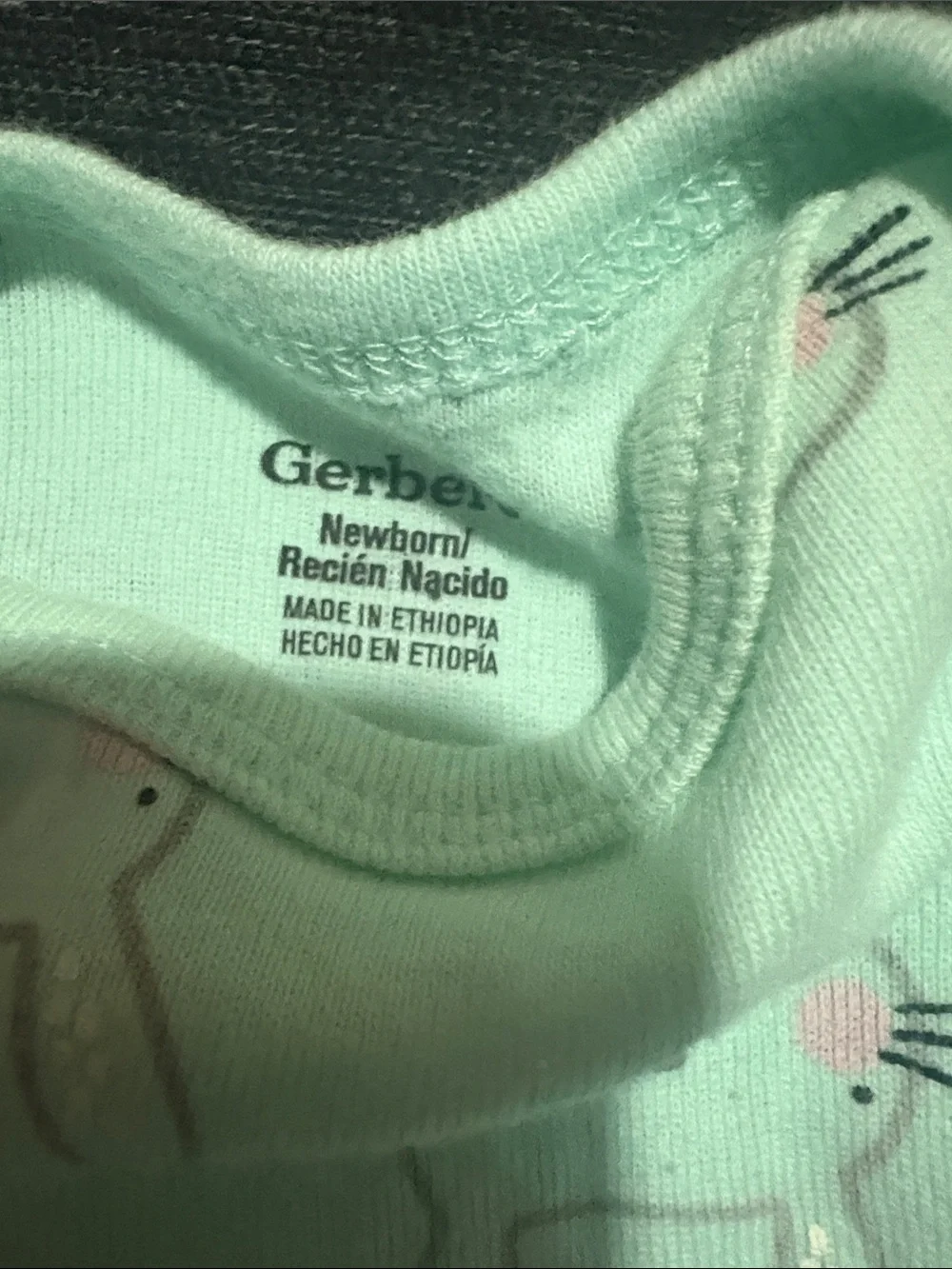 Gerber Pink Newborn Onesie with White Dot Detail 4 bundle
